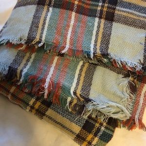 Plaid Blanket Scarf